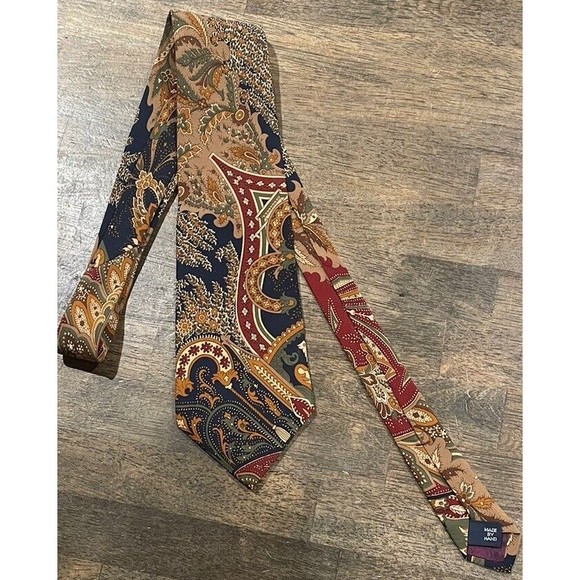 !POLO RALPH LAUREN! and * Burberry* Neck Tie Bundle 100% silk Stripe/Paisley EUC - Picture 6 of 13